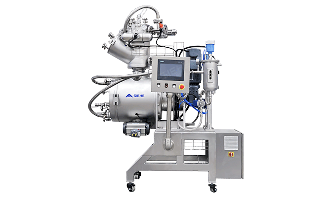 Лабораторный вакуумный сушильный смеситель с плуами